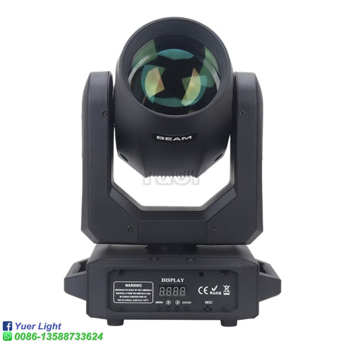 2Pcs Stage Light Moving Head Light 200W 12 Gobos 8 Colors Spotlight DMX 512 with Sound Activated for Wedding DJ Party Lighting